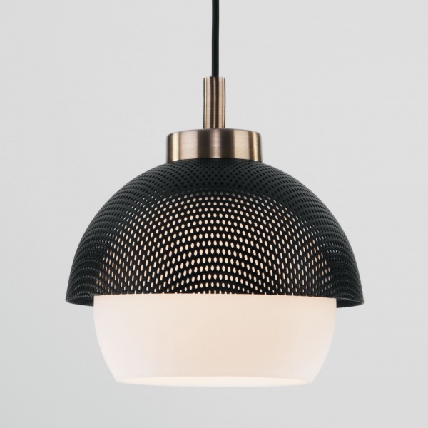 Підвіс Strotskis Nocciola 1x60 Вт E27 біло-чорний 50106/1 (бронза) 