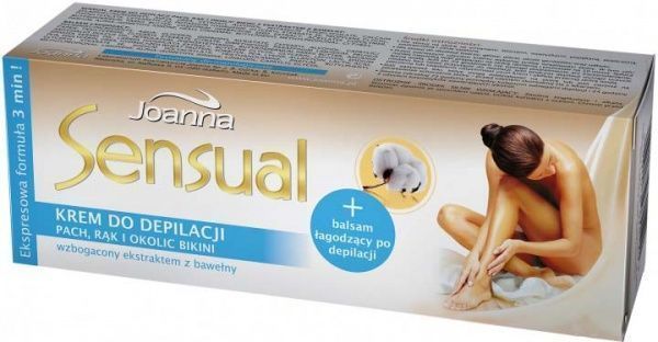 Крем для депіляції Joanna чутливих місць і зони бікіні з екстрактом бавовни 150 мл 6 шт./уп.