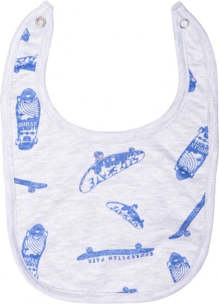 Слюнявчик Фламинго Скейт меланж/джинс 668-222-18 