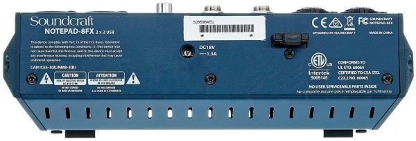 Пульт Soundcraft Микшерный NOTEPAD-8FX 5085984EU 