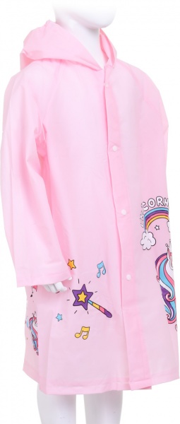 Дождевик для девочки Susino Единорожка р.120 розовый RP211 XL (120-135) 
