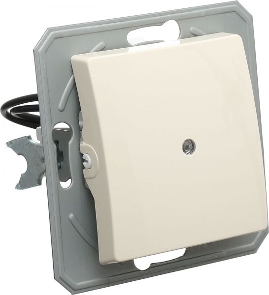 Выключатель одноклавишный TEM Ekonomik с подсветкой 10 А 250В слоновая кость SE10IWINXO-U