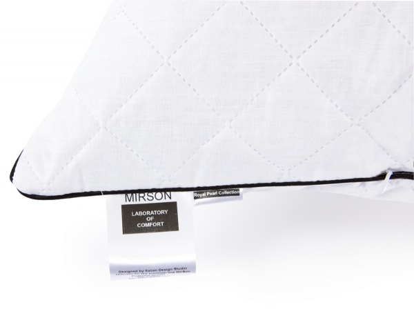 Подушка антиаллергенная 1164 Royal Pearl EcoSilk мягкая 50x70 см (2200001515505) MirSon