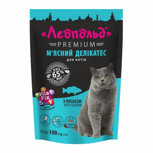 Корм для котів Леопольд Premium М’ясний делікатес