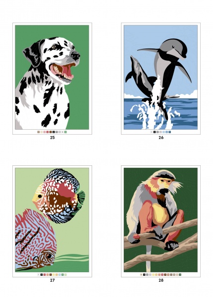 Книга-раскраска «100 магічних фарбованок. Фауна» 978-617-7853-45-8