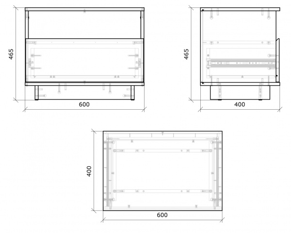 Тумба прикроватная Грейд 2 Concept дуб крафт серый / нимфея альба 