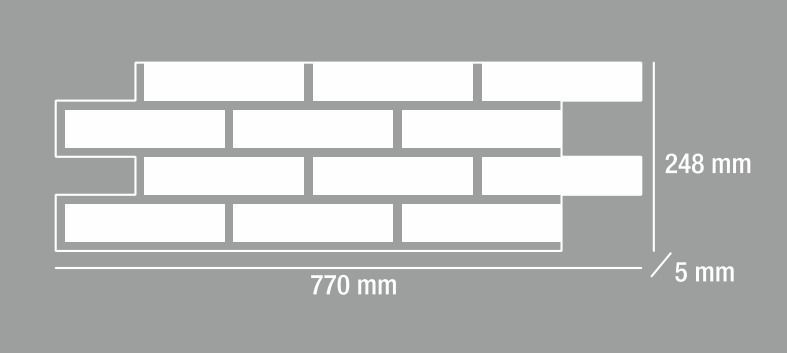 Декоративна панель Flexolith Brick на самоклеючій основі S-Barok 112