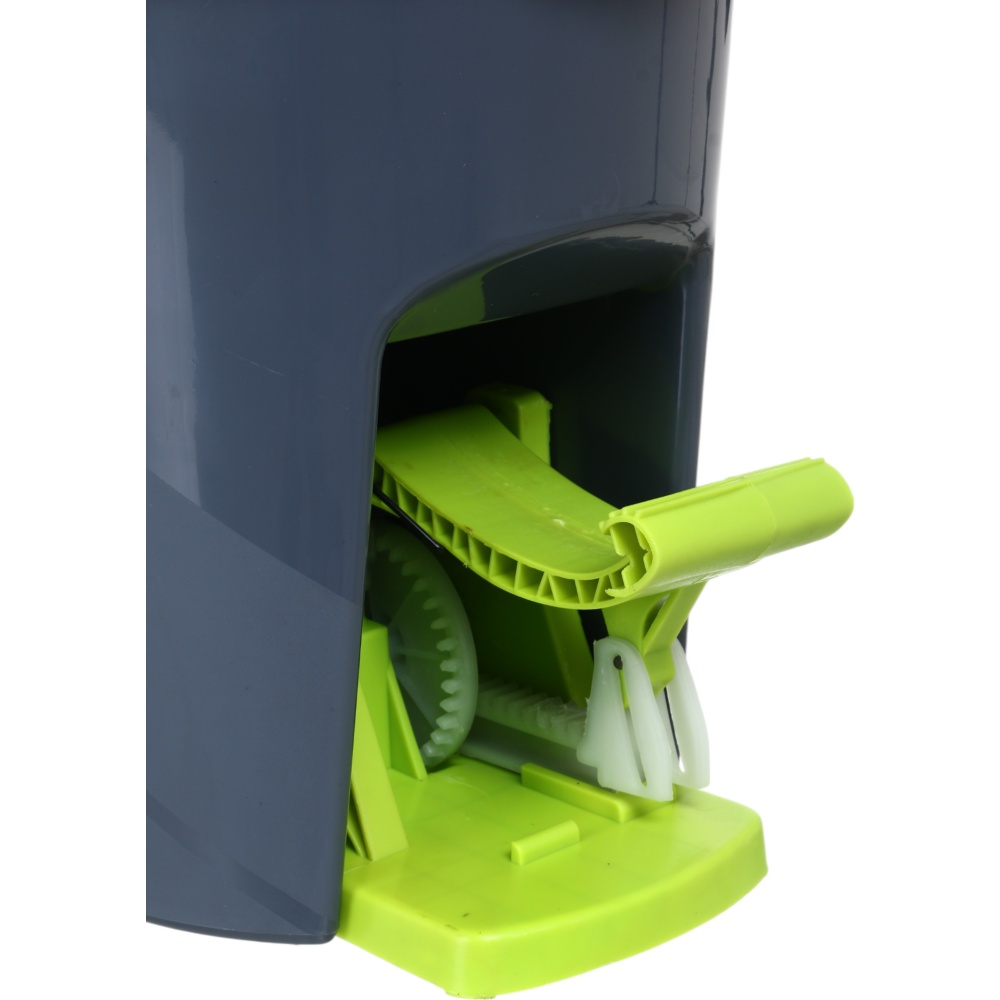 Комплект швабра и ведро с механическим отжимом для пола OBERY Solo Twist 16 см черный