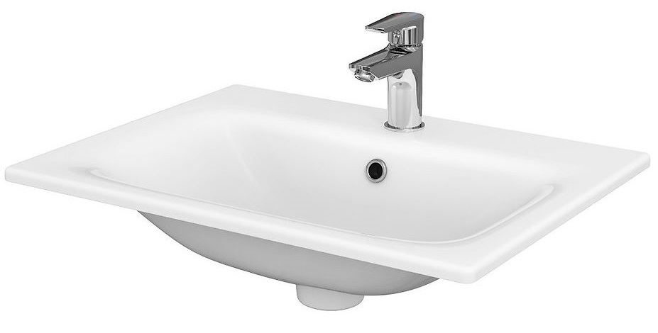 Умывальник EGO прямоугольный врезной 60 см с отверстием под смеситель