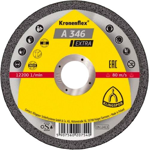 Круг відрізний по металу Klingspor EXTRA 230хx1,9x22,2 мм A346