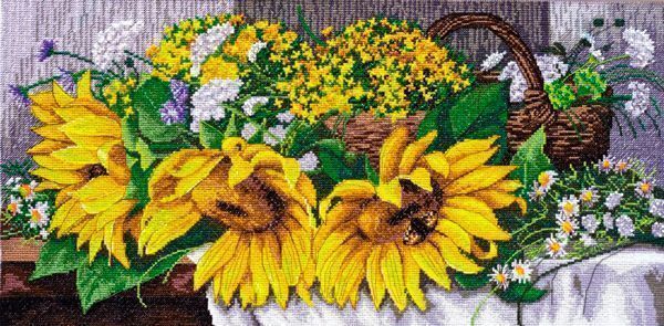 Набор для вышивки крестиком Подсолнухи АН-030 Абрис Арт 