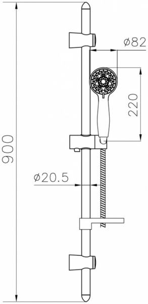 Душевой набор Mixxen Джемма MXZ0045 
