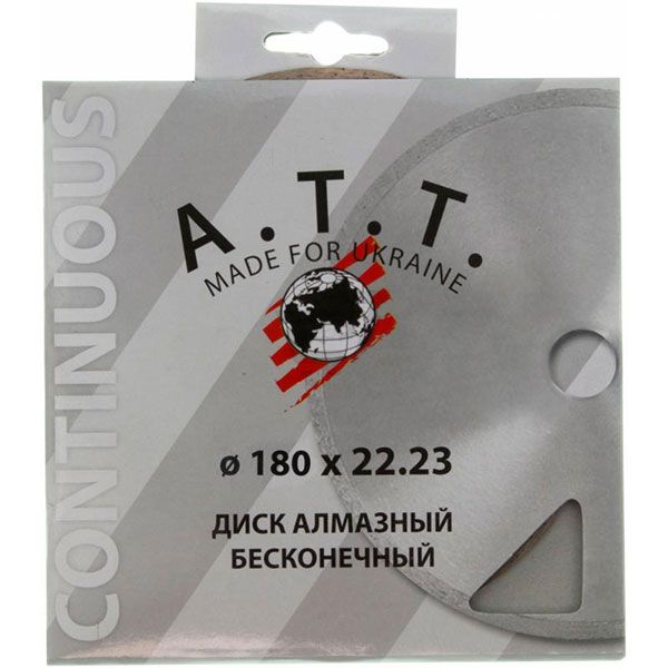 Диск алмазний відрізний A.T.T.  180x2,2x22,2 кераміка 4310012