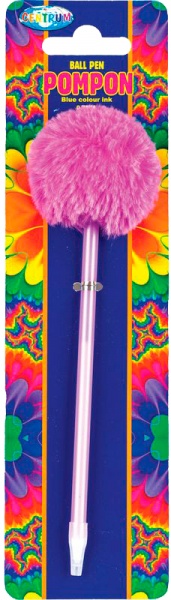 Ручка шариковая Centrum pompon синяя 0,7 мм 80619 