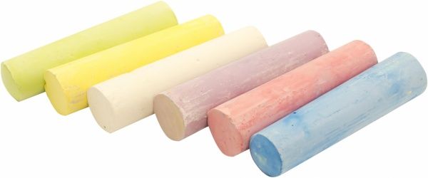 Набор SES Мелки для асфальта ВЕСЕЛАЯ ПАЛИТРА 6 цветов 02206S