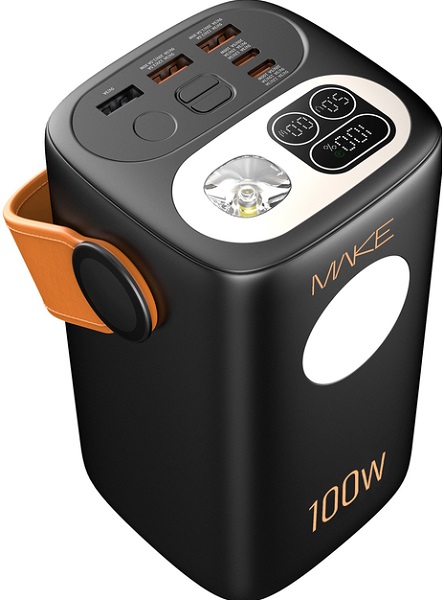 Повербанк Make 60000 mAh 100W PD+QC Black (MPB-601BK)