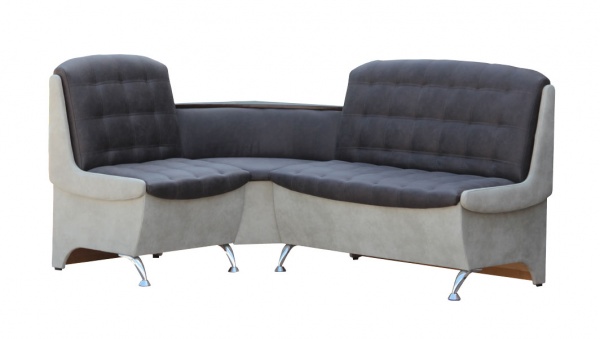 Уголок кухонный Берегиня Аффогато 1,28х1,73 м серый темно-серый 