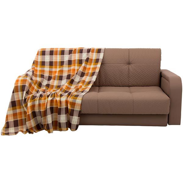 Плед флісовий Underprice Клітинка бежевий 150x180 см