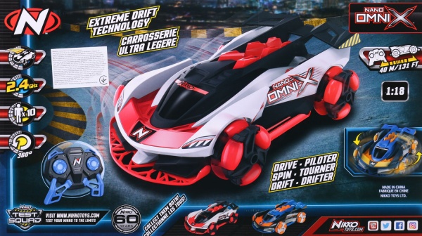Машинка на р/у Nikko Nano Omni X Galactic Red 1:18 10201