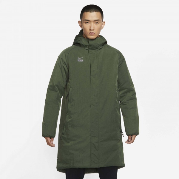 Куртка-парка Nike M NK FC LNGR SDLN FILLED JKT DJ0991-335 р.L зеленый