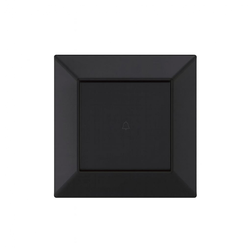 Кнопка дзвінка одноклавішний HausMark Alta чорний