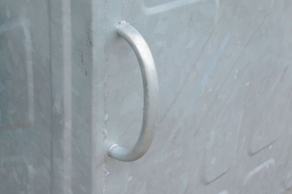 Контейнер для сміття сталевий оцинкований 1100 л