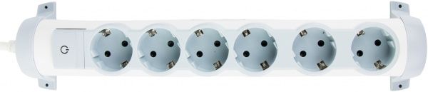 Удлинитель Legrand Comfort с заземлением 6 гн. серый 3 м 694637 