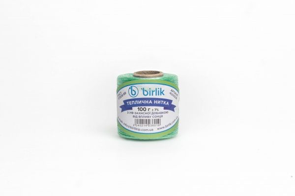 Нитка теплична Birlik поліпропіленова 1,1 мм в асортименті 0,1 кг