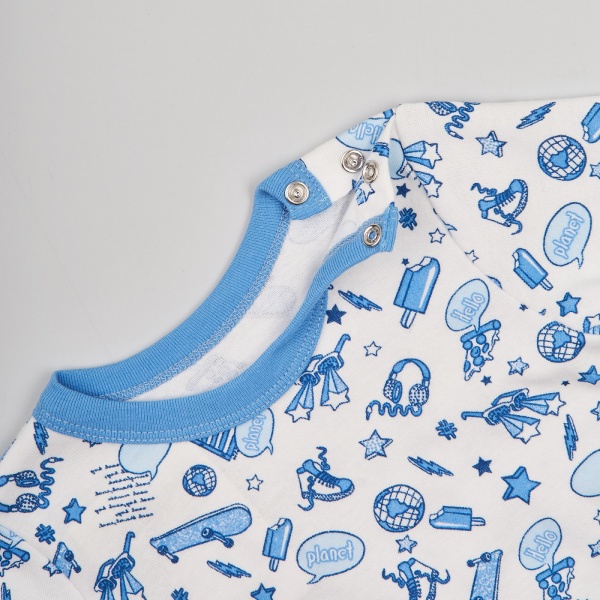 Кофта для мальчика ЛяЛя 3БК003-1 р.80 голубой 2-032 