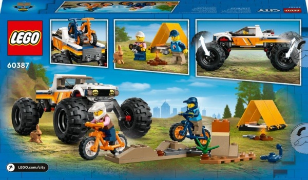 Конструктор LEGO City Пригоди на позашляховику 4x4 60387
