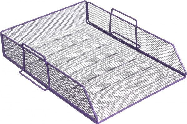 Лоток для паперів 26.5х33.5х7.8 см фіолетовий