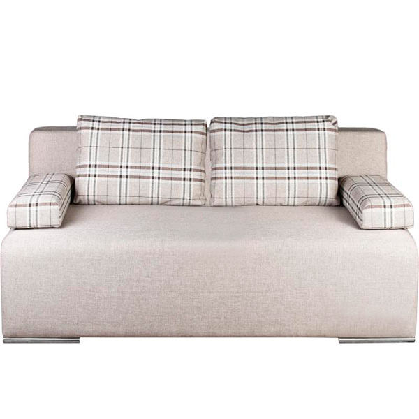 Диван прямий Берегиня Аполло мокко (беж), клітинка 1940x910x770 мм