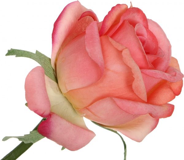 Рослина штучна Троянда лососева 68 см 18