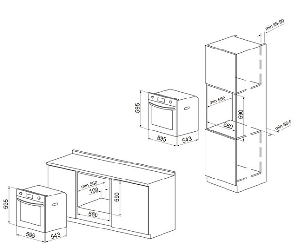 Духова шафа Pyramida PO 8 ME XGBL N