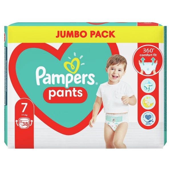 Підгузки-трусики Pampers Pants Розмір 7 (17+ кг) 38 шт.