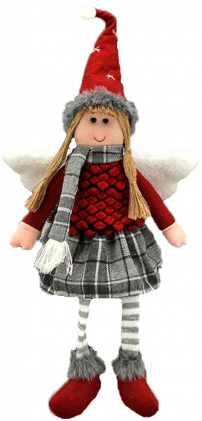 Декорация новогодняя XIAMEN AMOYDECOR INDUSTRIAL Сидящий ангел AH190071 46 см 