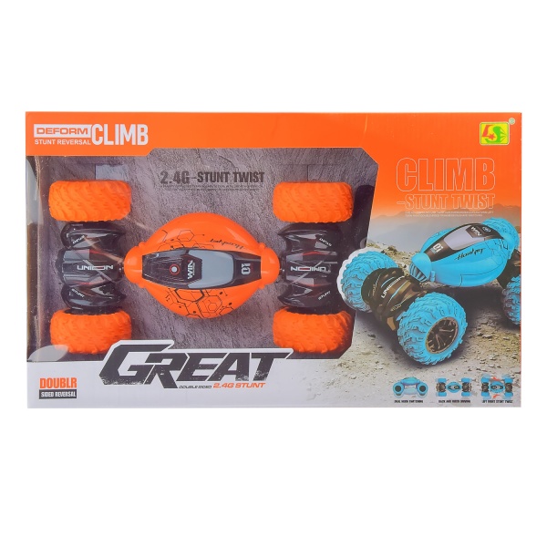 Машинка-перевертыш на р/у 2 цвета в ассортименте 955-118