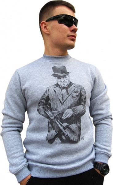 Свитшот P1G Winter Sweatshirt Winston Churchill UA281-29911-WC-IG р. XXL серый