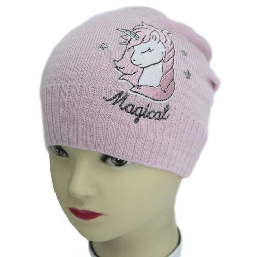 Шапка для дівчаток Luna Kids р.48-50 пильна троянда 2274 