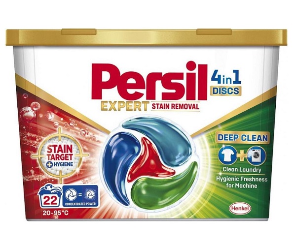 Капсулы для машинной стирки Persil Диски Удаление пятен 22 шт.