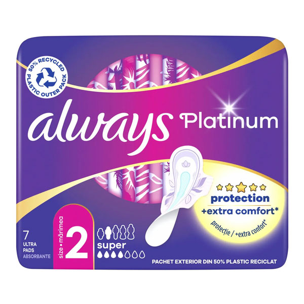 Прокладки Always Platinum Super (розмір 2) 7 шт.