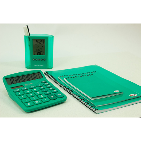 Стакан-часы AH-1050 green Assistant