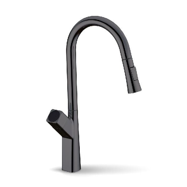 Смеситель для кухни FADO S.r.l MIX023011GG выдвижной графит