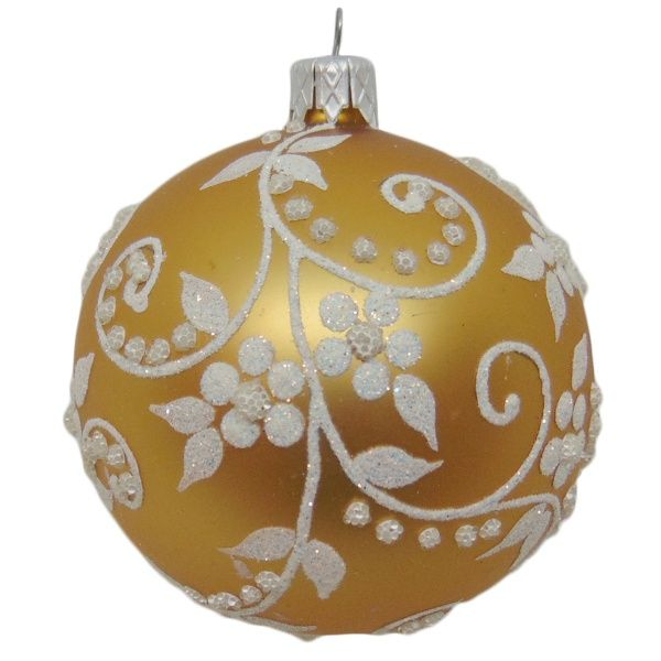 Куля новорічна d80 завиток 9724/33763