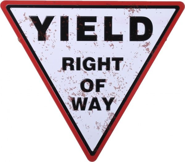 Табличка жестяная печатная Triangle 30x30 см в ассортименте 