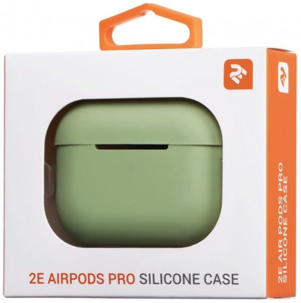 Чохол для навушників 2E для Apple AirPods Pro Pure Color Silicone 2.5 мм Light green (2E-PODSPR-IBPCS-2.5-LGR) 