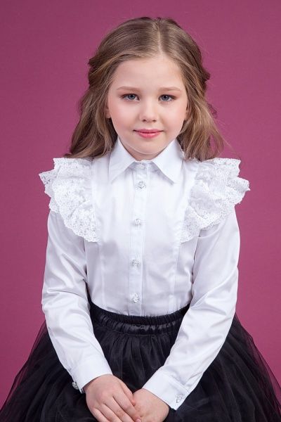 Блуза Zironka 26-9021-1 р.134 белый 