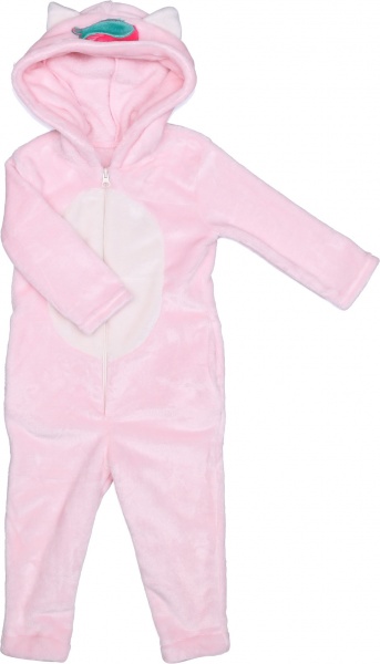 Кигуруми-пижама для девочки Фламинго 822-910 р.152 розовый с молочным 