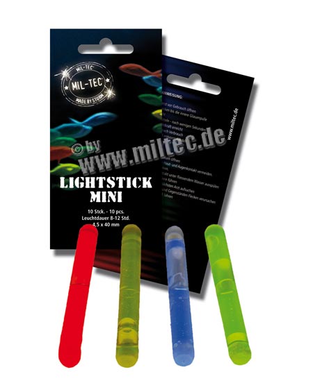 Набор фонарей ОДНОРАЗОВЫХ ХИМИЧЕСКИХ (10 ШТ. / УП.), КРАСНЫЙ