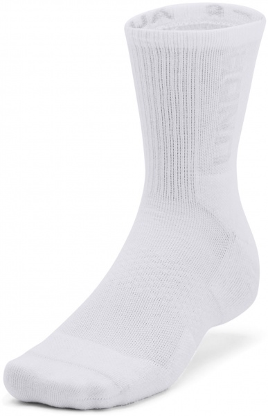 Шкарпетки Under Armour UA 3-MAKER 3PK MID 1373084-100 р.M білий